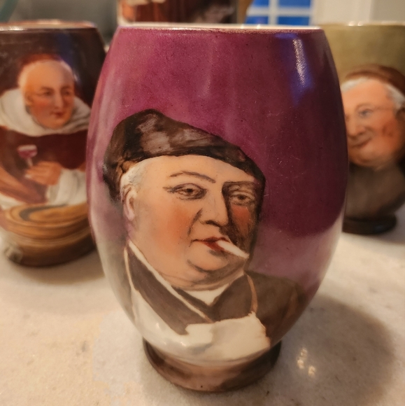 Vintage Limoges Complete handpainted Tankard Set, made in France RARE - Picture 2 of 9